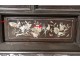 Small cabinet furniture wood pearl Indochina Vietnam characters pagodas nineteenth