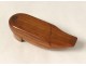 Snuff box carved wooden shoes popular shoe Art XIX century