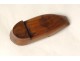 Snuff box carved wooden shoes popular shoe Art XIX century