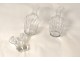 Vinegar cruet door silver Minerva crystal silver french XIX