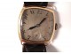 Wristwatch 18k solid gold vintage leather watch french twentieth century