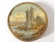 Miniature Round Box Tour de Nesle Paris golden brass flowers eighteenth century