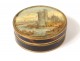 Miniature Round Box Tour de Nesle Paris golden brass flowers eighteenth century