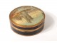 Miniature Round Box Tour de Nesle Paris golden brass flowers eighteenth century