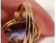 Ring 18K solid gold amethyst gold ring twentieth century