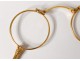 Lorgnette glasses eyeglass eyeglasses solid 18K gold 13,67gr XIX