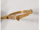 Lorgnette glasses eyeglass eyeglasses solid 18K gold 13,67gr XIX