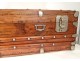 Malle Safety Officer antique travel trunk camphor twentieth century metal