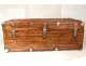 Malle Safety Officer antique travel trunk camphor twentieth century metal