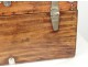 Malle Safety Officer antique travel trunk camphor twentieth century metal