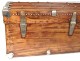 Malle Safety Officer antique travel trunk camphor twentieth century metal