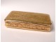 Small box snuffbox solid gold 18k gold flowers 49,06gr nineteenth box