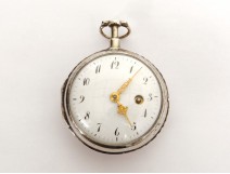 Silver cock pocket watch watch watch Jouard Paris XVIII