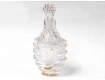 Salt crystal bottle carved antique Baccarat Saint Louis XIX french