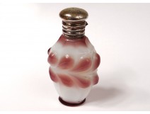 Salts bottle opaline glass opalescent silver nineteenth century