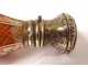 Red crystal salts bottle gilt silver gilt Napoleon III XIXth century