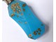 Bottle blue opaline silver salts gilding gilt flowers nineteenth century