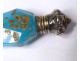 Bottle blue opaline silver salts gilding gilt flowers nineteenth century