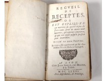 Book collection receptes way cure ailments Ms Fouquet Lyon 1676 XVII