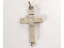 Cross reliquary pendant silver reliquary cross crucifixion XIX