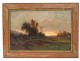 HST table landscape dawn dusk female figure XIX Barbizon School