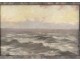 HST landscape painting sea marine October Anthonissen nineteenth Belgian school