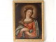 HST portrait painting Saint Catherine Alexandria palm martyrdom 18th crown