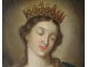 HST portrait painting Saint Catherine Alexandria palm martyrdom 18th crown