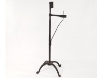 Holder candle holder résinier luster candlestick wrought iron eighteenth century