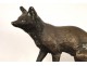 Bronze sculpture 19th fox