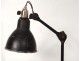 Architect office table lamp model 206 Gras enameled cast iron twentieth oak