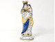 Madonna and Child crowned Quimper faience Alfred Porquier XIXth century