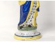 Virgin and Child Jesus crowned Quimper faience nineteenth century