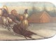 Small lacquered box hitch riders Russian Troika nineteenth snowy landscape