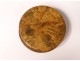 Small brass miniature wooden round box nineteenth Revolution Victims Monument