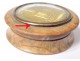 Small brass miniature wooden round box nineteenth Revolution Victims Monument