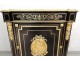 Support Furniture Napoleon III ebonized wood bronze brass gilded marble XIX