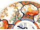 Large flat Imari porcelain Japan fish birds herons garden flowers XIX