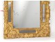 Regency mirror glazing beads ice carved gilt frame eighteenth shells