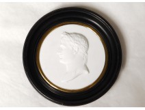 Miniature relief biscuit Sèvres profile Emperor Napoleon I. XIX