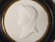 Miniature relief biscuit Sèvres profile Emperor Napoleon I. XIX