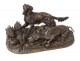 Bronze sculpture hunting dogs stopped PJ partridge. Conducts animal XIX