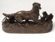 Bronze sculpture hunting dogs stopped PJ partridge. Conducts animal XIX