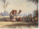 Delacroix watercolor orientalist Bedouin camel desert Maghreb XIX