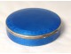 Round Box silver gilt enamel blue grape vine twentieth century Germany