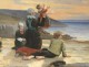 Great characters HST landscape painting Breton pilgrimage A.The Bihan XIX