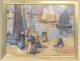 HST table Louis Lallemand landscape boats harbor Brittany characters XX