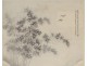 Japanese rice paper bamboo bird landscape print river nineteenth century