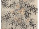 Japanese rice paper bamboo bird landscape print river nineteenth century