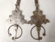 Pair of fibulae Ver Tizerzai n Taouka adornment enamels money Morocco Atlas XXè